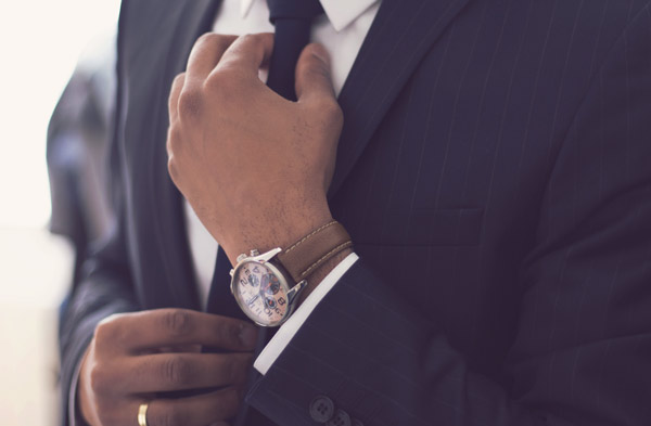 Suit and Tie on man